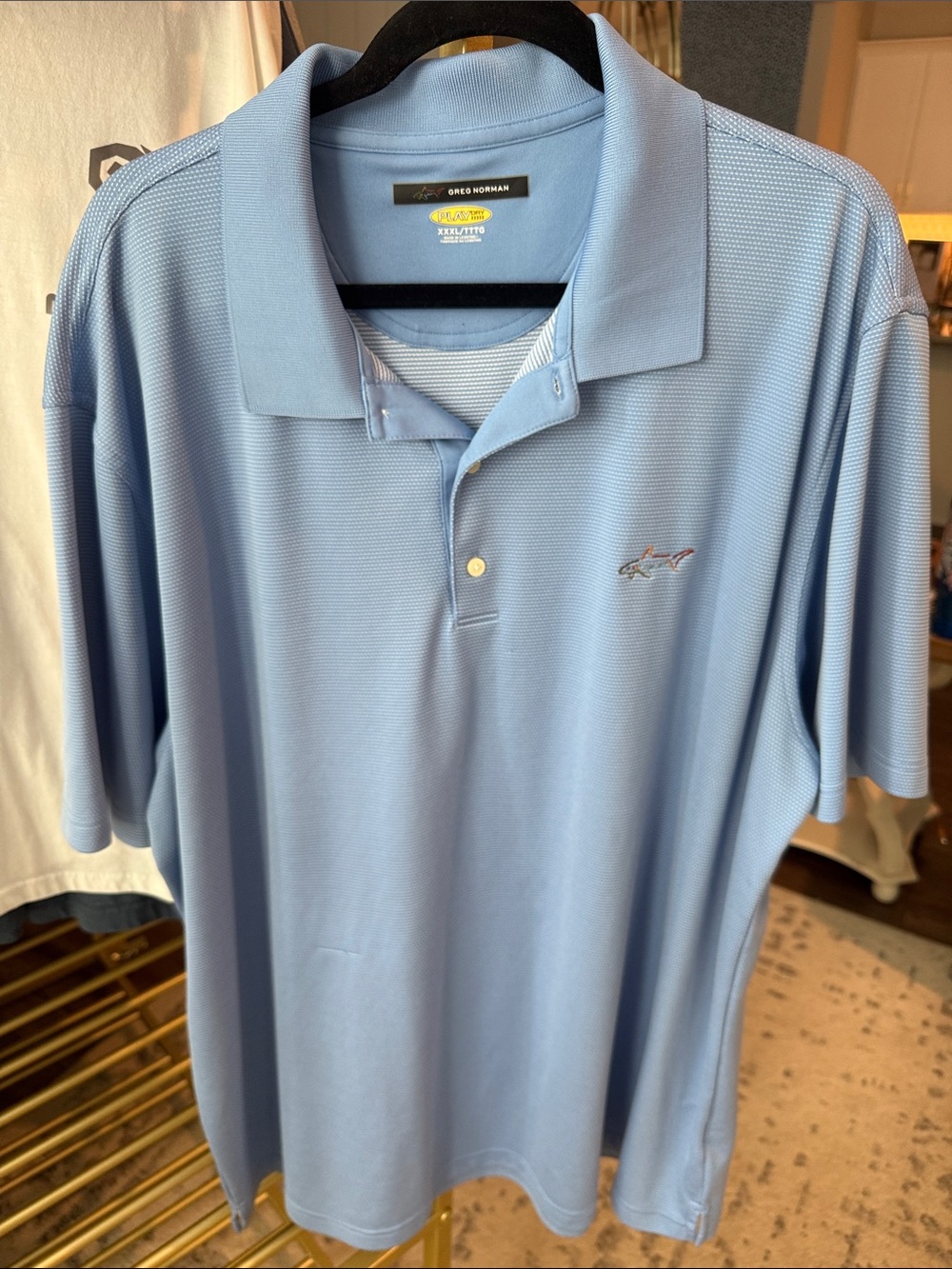 Greg Norman Collection Sky Blue Men’s Polo